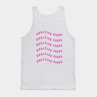 Positive Vibes Groovy Design Tank Top